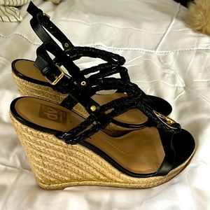 Dolce Vita Talyn black Stella braided wedge size 9